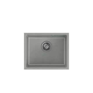 Quadron | ALEC 40 | kuchenny zlewozmywak granitowy SZARY | wymiary: 46 x 37,5 x 20,5 cm | 1-komorowy podwieszany | podbudowa szafki: od 50 cm