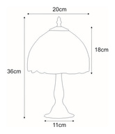 Lampka stołowa / nocna K-G08529 z serii TECO witrażowa
