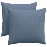 Poduszki na sofę 2 pcs Niebieski 45 x 45 cm Tkanina sztruksowa
