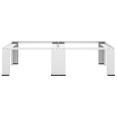 Podwójny podest pod pralkę i suszarkę, biały