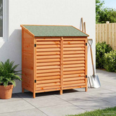 Shed ogrodowy brązowy 106 x 56 x 113,5 cm Drewno Świerkowe