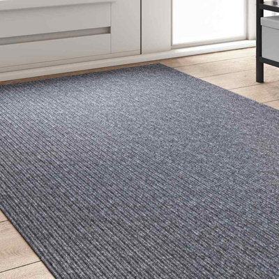 Chodnik dywanowy Jasnoszary 100 x 250 cm tkanina