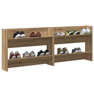 Szafka na buty 2 szt. 81 x 18 x 60 cm Materiał drewnopochodny