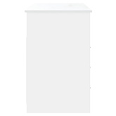 vidaXL Biurko z szufladami, białe, 102x50x76 cm