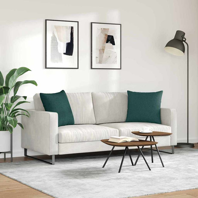 Poduszki na sofę 2 pcs Ciemna zieleń 50 x 50 cm tkanina