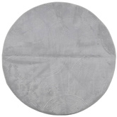 vidaXL Dywan IZA z krótkim włosiem, szary, Ø 100 cm