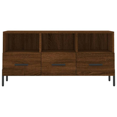 vidaXL Szafka pod TV, brązowy dąb, 102x36x50 cm