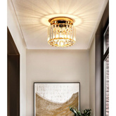 Lampa sufitowa Abigali Cristal E27 złoty