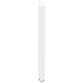 Nogi do stołu barowego w kształcie litery U 2 szt. Białe 40x(90-91) cm Stal