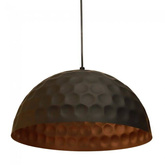 Lampa wisząca E27 130cm metalowa brązowa