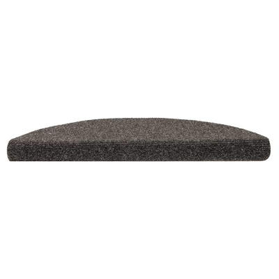 Maty na schody samoprzylepne 10 szt. 56x17x3 cm Antracyt Półokrągłe
