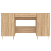 vidaXL Biurko, dąb sonoma, 140x50x75 cm, materiał drewnopochodny model standard