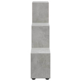 Regał schodkowy, szary beton, 107 cm, materiał drewnopochodny