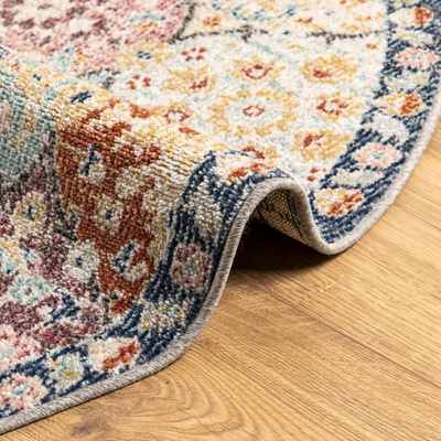 vidaXL Dywan ARBIZU do pomieszczeń i na zewnątrz, vintage, Ø 200 cm