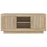 vidaXL Szafka pod TV, dąb sonoma, 102x35x45 cm materiał drewnopochodny