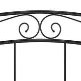 Rama łóżka, czarna, metalowa, 140 x 200 cm