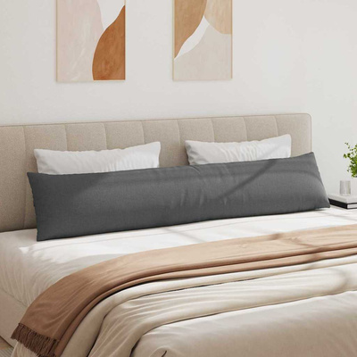 Poduszki na sofę 2 pcs Ciemnoszary 200 x 40 cm tkanina