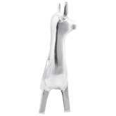 Rzeźba byka Srebrny 22 x 9,5 x 34 cm Aluminium