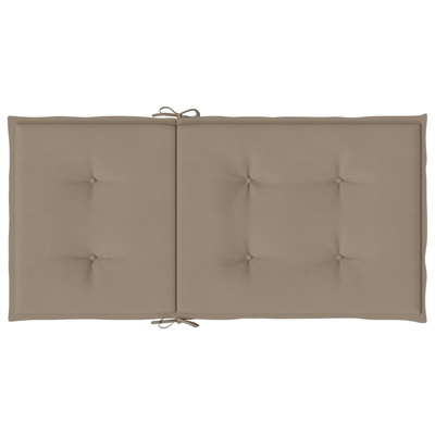 vidaXL Poduszki na krzesła ogrodowe, 6 szt., taupe, 100x50x3 cm