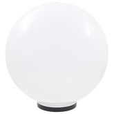 Lampy ogrodowe LED, 2 szt., kuliste, 50 cm, PMMA