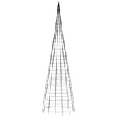 vidaXL Choinka z lampek, na maszt, 3000 niebieskich LED, 800 cm