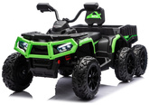 Quad Na Akumulator ATV 6 Kół Z Przyczepką JC606 24V 4x4 Zielony
