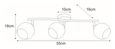 Lampa sufitowa K-C9530A/3 z serii ATRIA KAJA