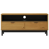 Szafka pod TV FLAM, 110x40x50 cm, lite drewno sosnowe vidaXL