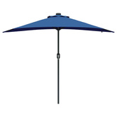 Parasolka ogrodowa 294 x 150 x 223 cm Poliester i Stal
