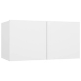 vidaXL Szafka wisząca pod TV, biała, 60x30x30 cm