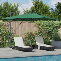 Parasol plażowy Ze LED Lights Zielony 286 x 284 x 270 cm