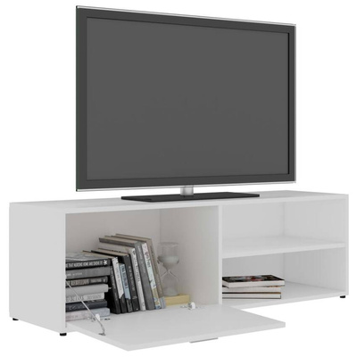 Szafka pod TV, biała, 120x34x37 cm, materiał drewnopochodny vidaXL