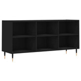 vidaXL Szafka pod TV, czarna, 103,5x30x50 cm, materiał drewnopochodny