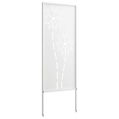 Ekran zapewniający prywatność w ogrodzie Biały 50 x 140 cm