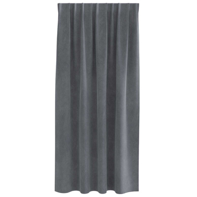 Zasłony zaciemniające 2 pcs Jasnoszary 140 x 175 cm Aksamit