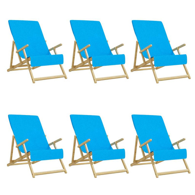 Ręczniki plażowe, 6 szt., turkusowe, 60x135 cm, 400 g/m?