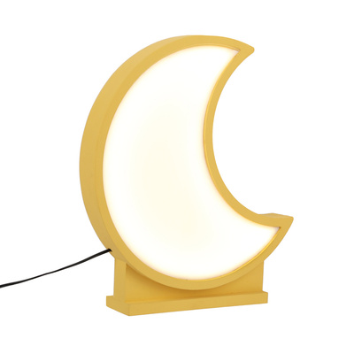 moon lampa stołowa dla dziecka led iq kids złoty