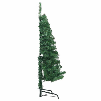 Rogowa Sztuczna Choinka z podstawą Zielony 150 cm PVC i Metal