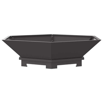 Kominek Czarny 100 x 100 x 28 cm Stal
