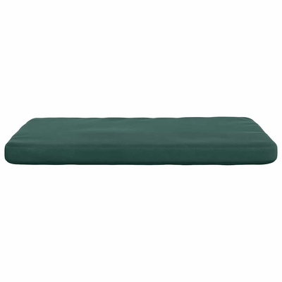 Poduszki na siedziska 4 pcs Ciemna zieleń 40 x 40 x 3 cm
