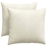 Poduszki na sofę 2 pcs Kremowy 45 x 45 cm Tkanina sztruksowa