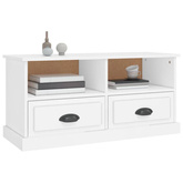 vidaXL Szafka pod TV, biała, 93x35,5x45 cm, materiał drewnopochodny