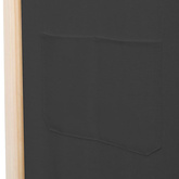 3-panelowy, szary, 120x170x4 cm, tkanina Parawan