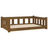 vidaXL Legowisko dla psa, miodowe, 95,5x65,5x28 cm, drewno sosnowe