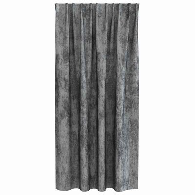 Zasłony z weluru z zasłonami 2 pcs Szary 175 x 140 cm Aksamit