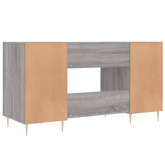 vidaXL Biurko, szary dąb sonoma, 140x50x75 cm, materiał drewnopochodny