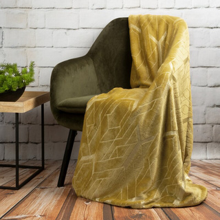 Koc Fla złoty 150x200