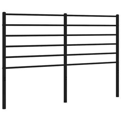 Metalowe wymienne wezgłowie, czarne, 135 cm