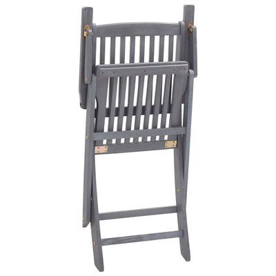vidaXL Składane krzesła ogrodowe z poduszkami, 8 szt., drewno akacjowe wariant 92
