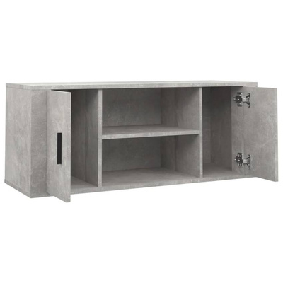 vidaXL Szafka pod TV, szarość betonu, 100x35x40 cm wariant 5